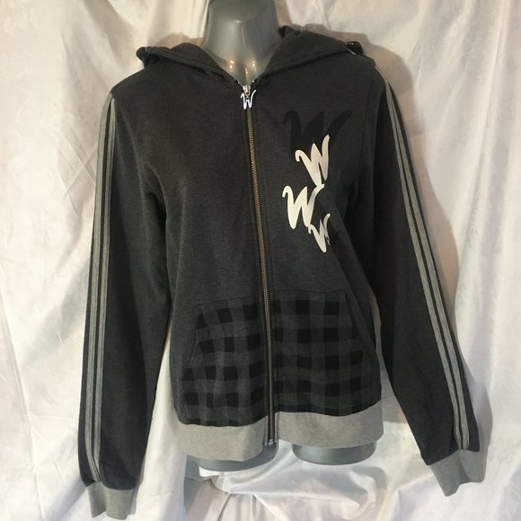 Wildchild Nation Hoodie Small Women s Adult Gray Black Graphic Sweatshirt - Picture 1 of 13